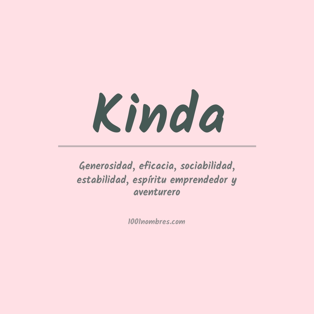 Significado del nombre Kinda