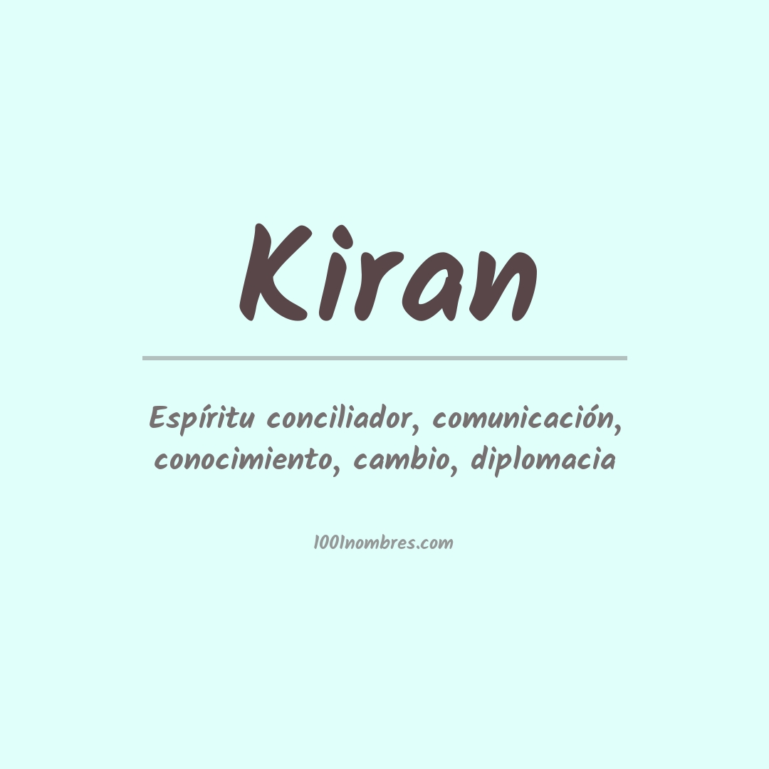 Significado del nombre Kiran Significado del nombre Kiran