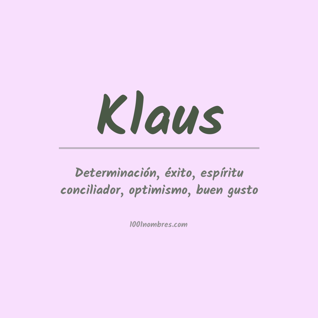 Significado del nombre Klaus