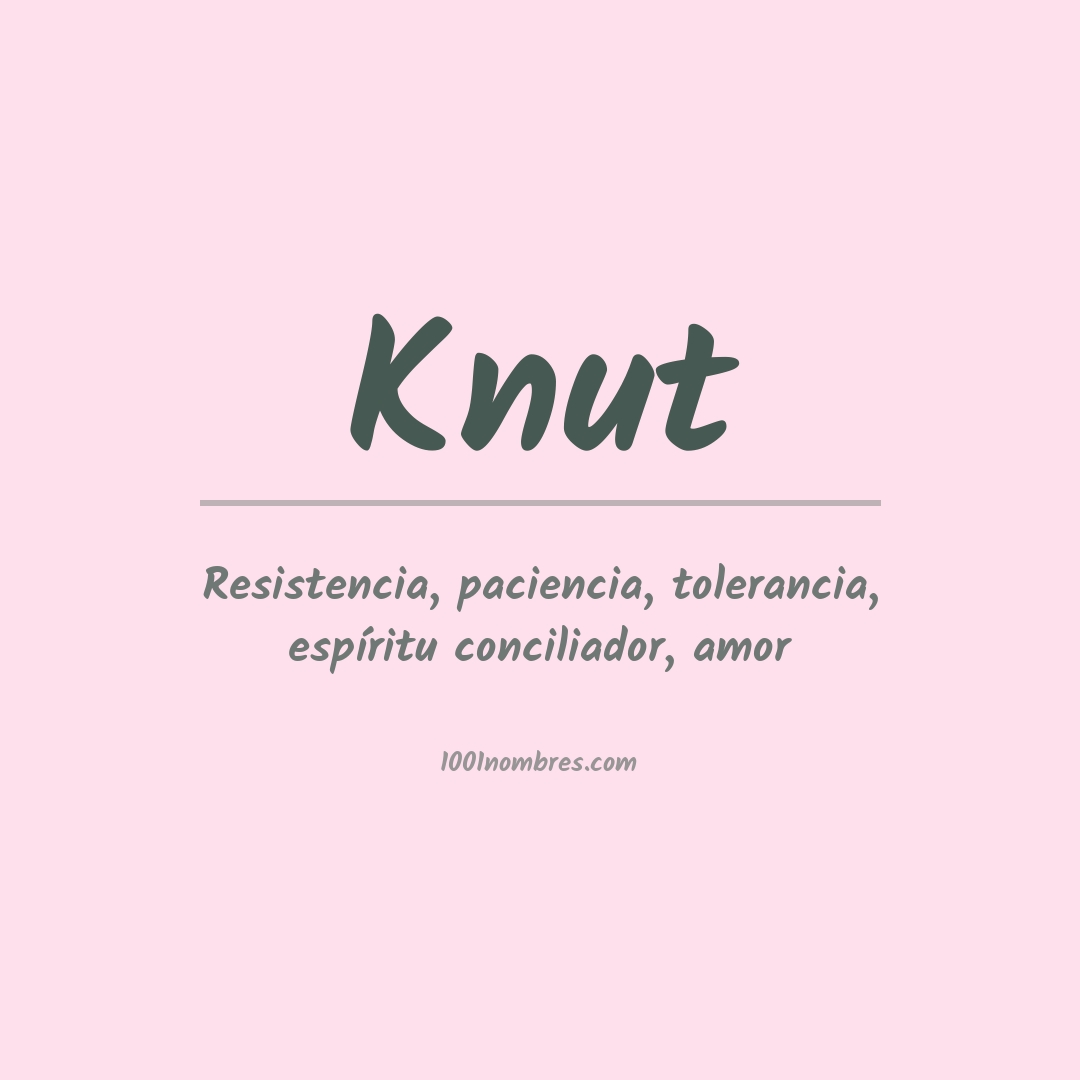 Significado del nombre Knut