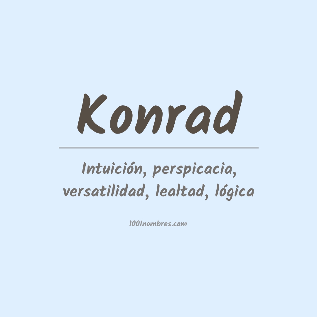 Significado del nombre Konrad
