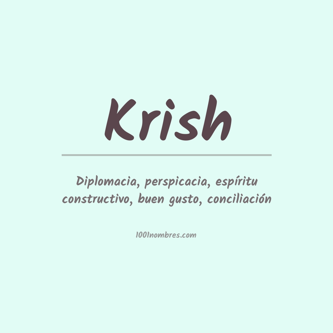 Significado del nombre Krish