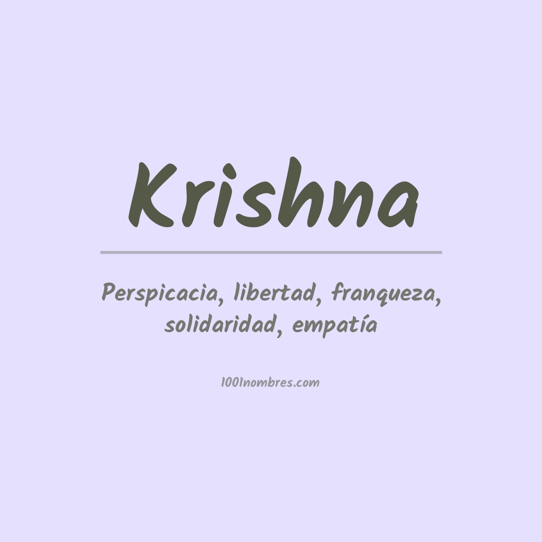 Significado del nombre Krishna