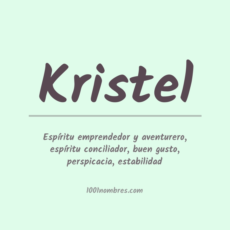 Significado del nombre Kristel