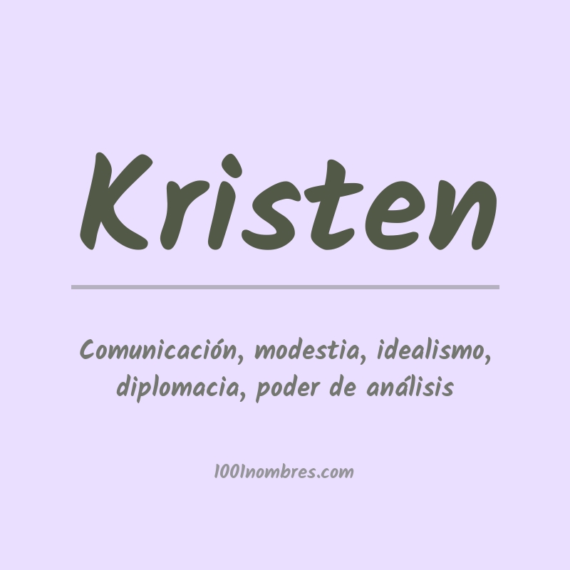 Significado del nombre Kristen