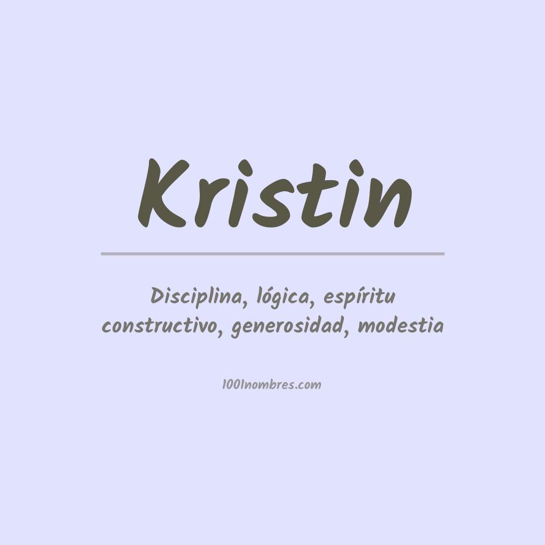 Significado del nombre Kristin Significado del nombre Kristin