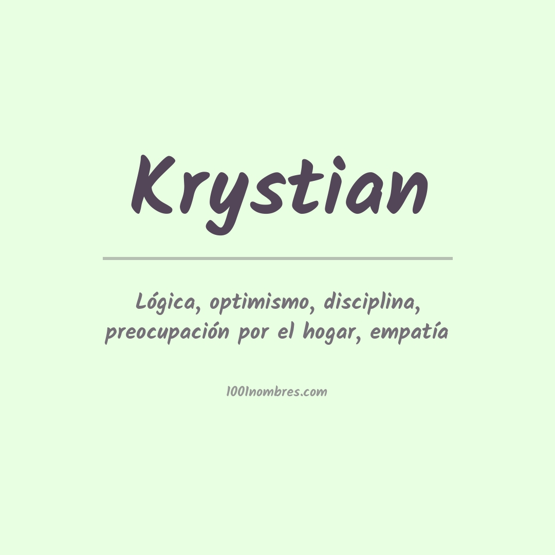 Significado del nombre Krystian