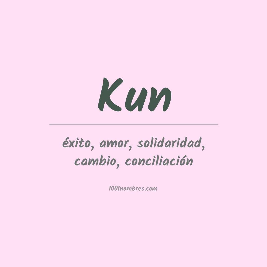 Significado del nombre Kun