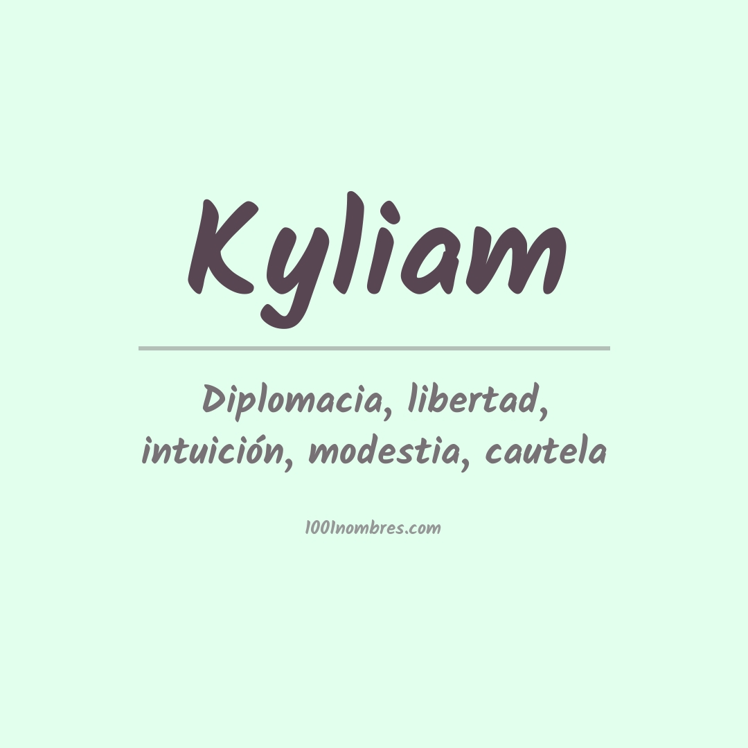 Significado del nombre Kyliam