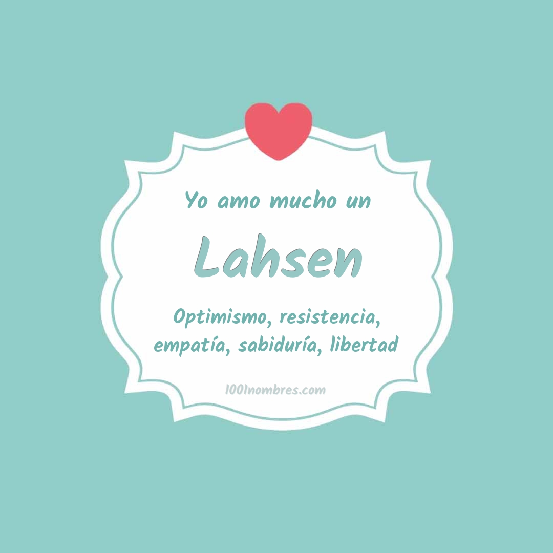 Yo amo mucho Lahsen Yo amo mucho Lahsen