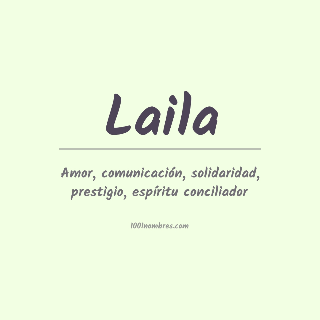 Significado del nombre Laila