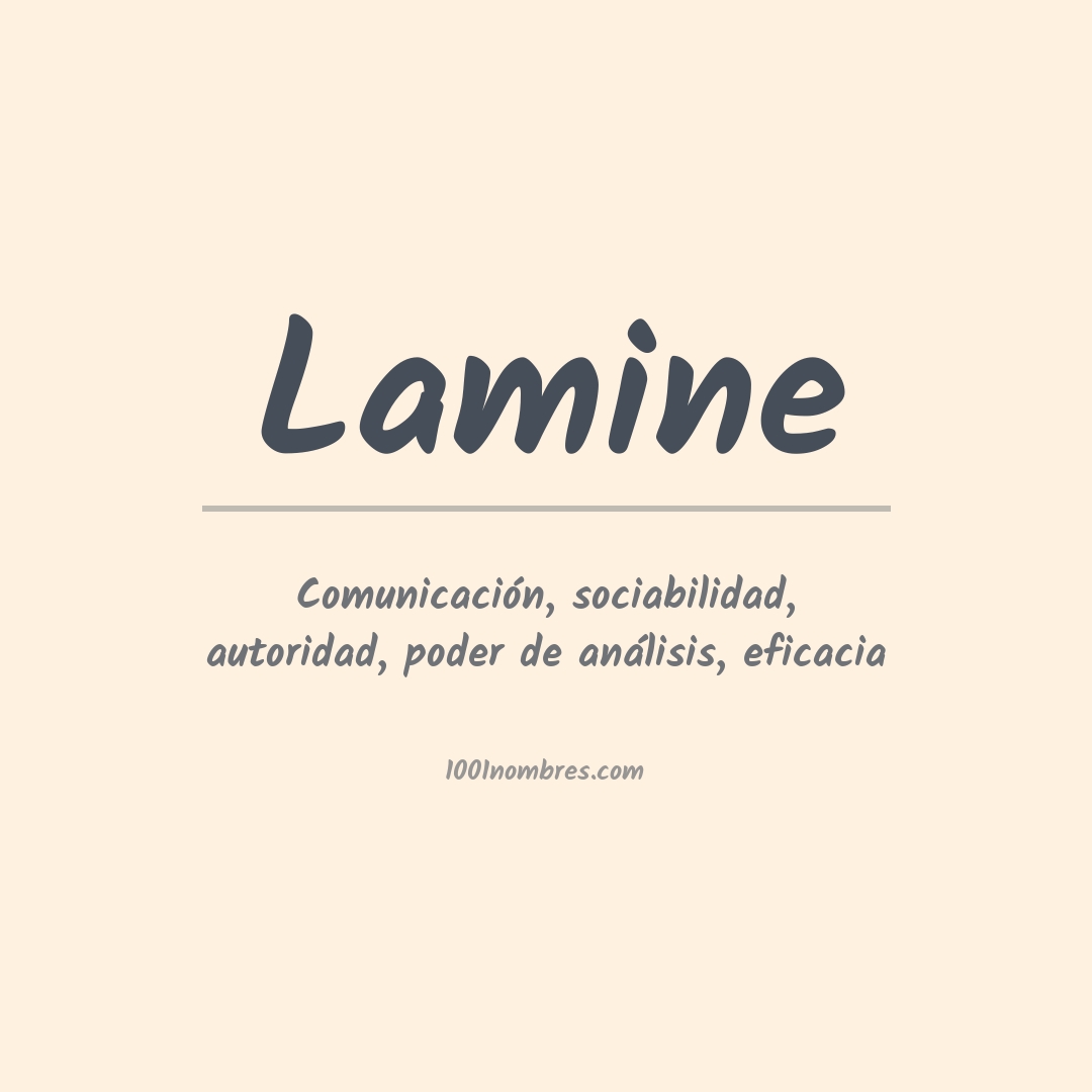 Significado del nombre Lamine