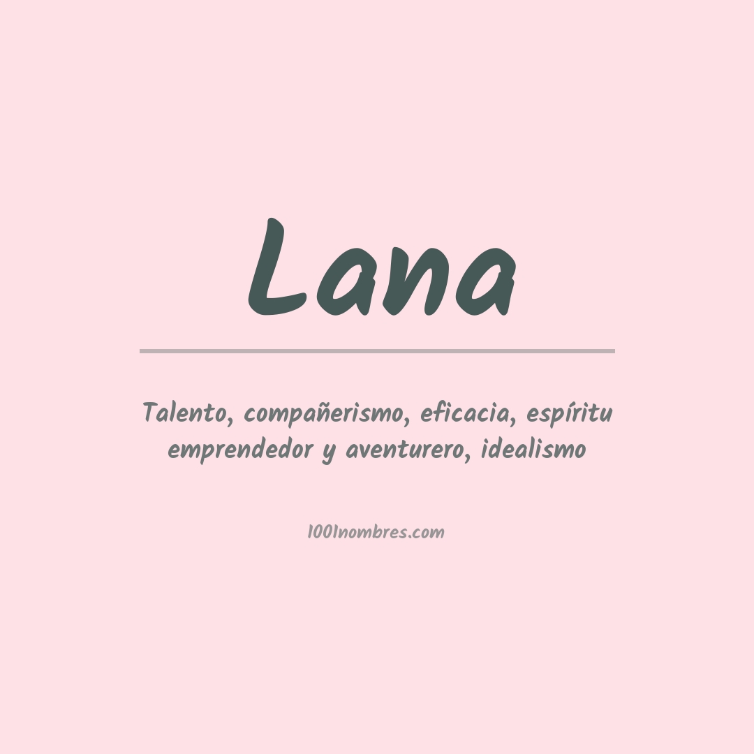 Significado del nombre Lana