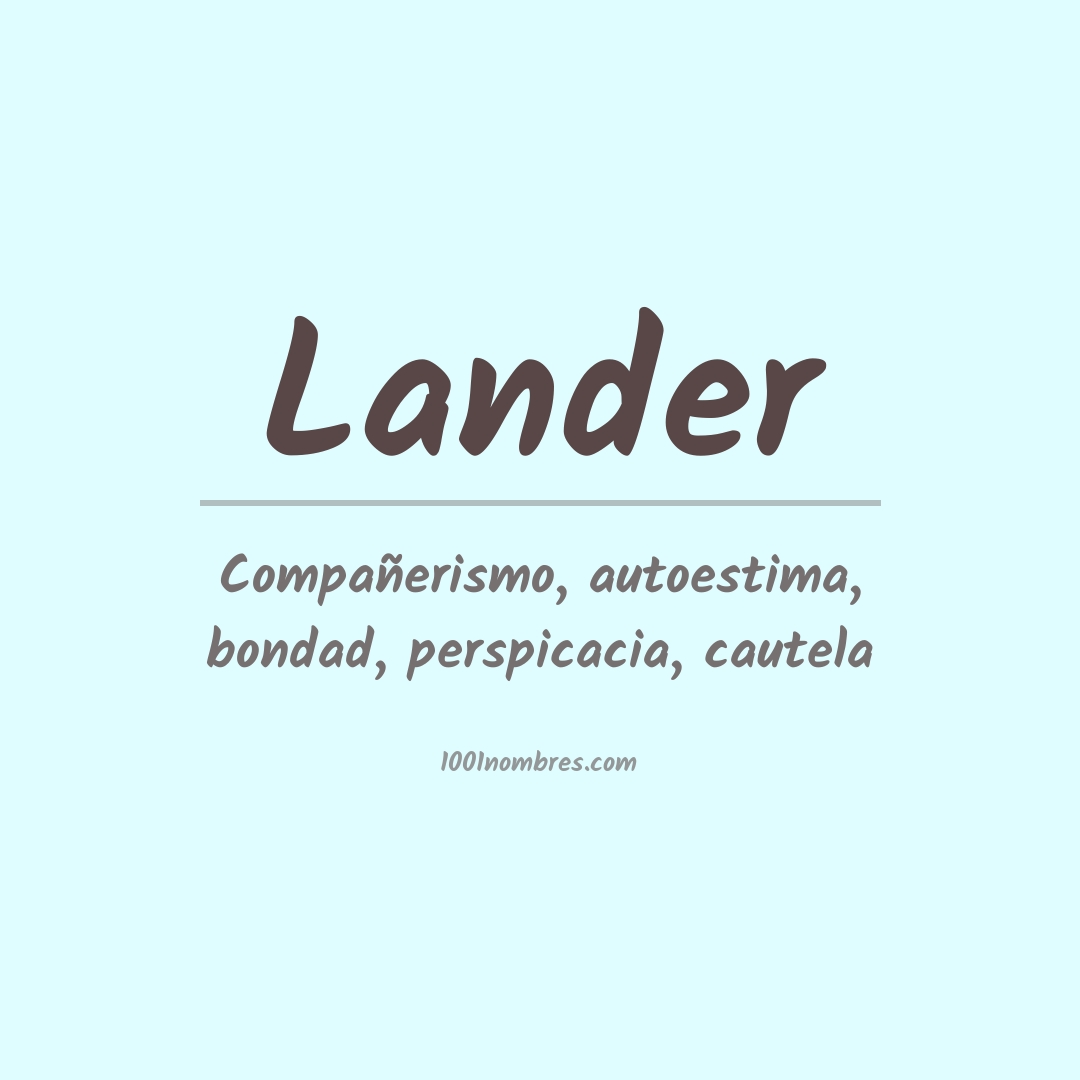 Significado del nombre Lander