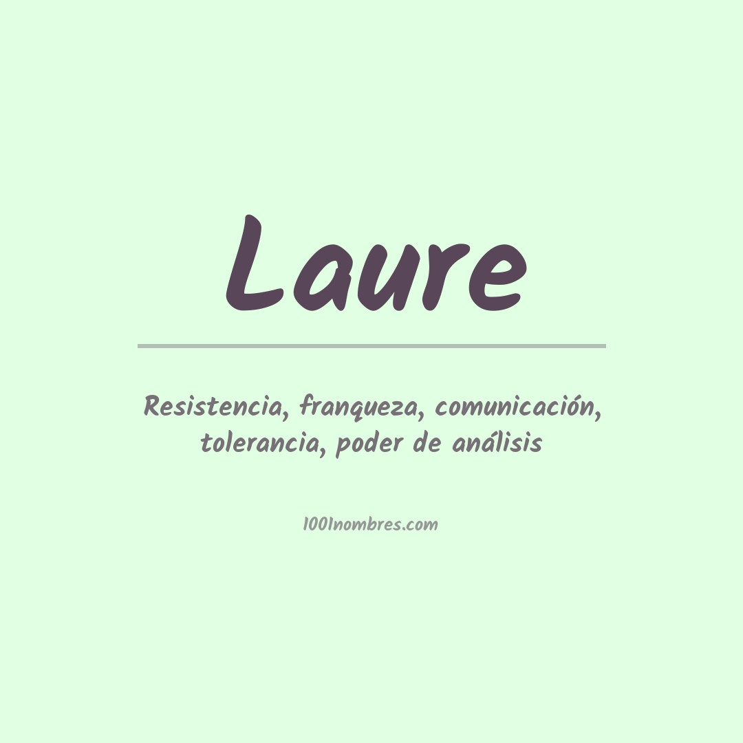 Significado del nombre Laure