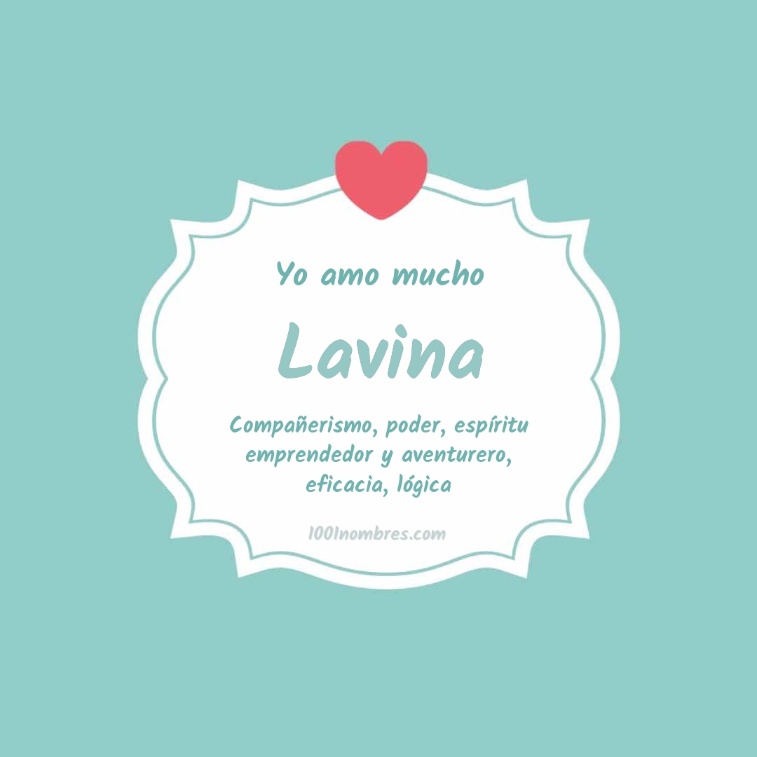 Yo amo mucho Lavina Yo amo mucho Lavina
