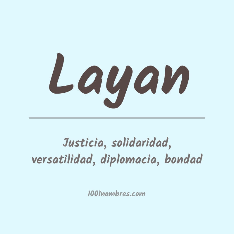 Significado del nombre Layan Significado del nombre Layan