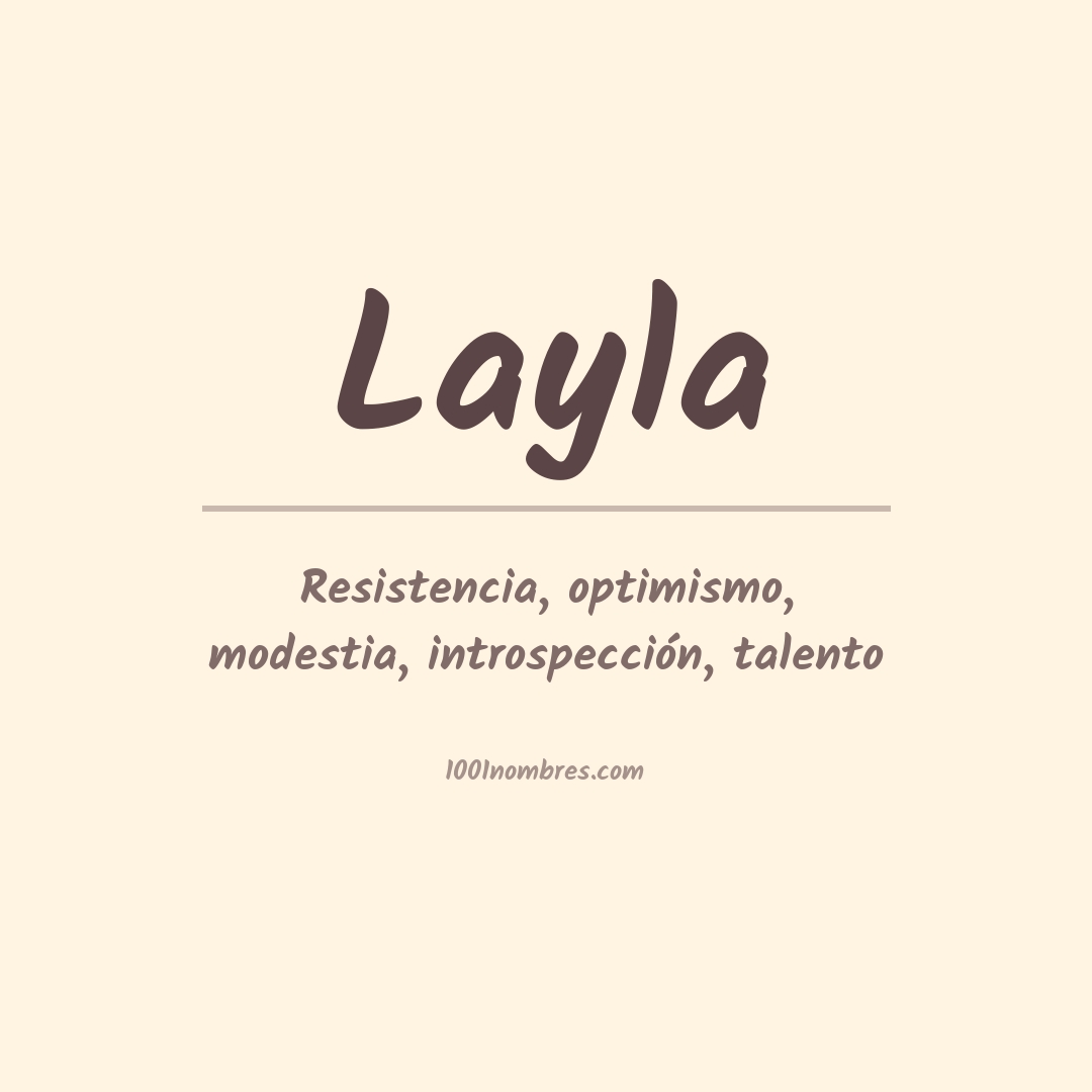Significado del nombre Layla