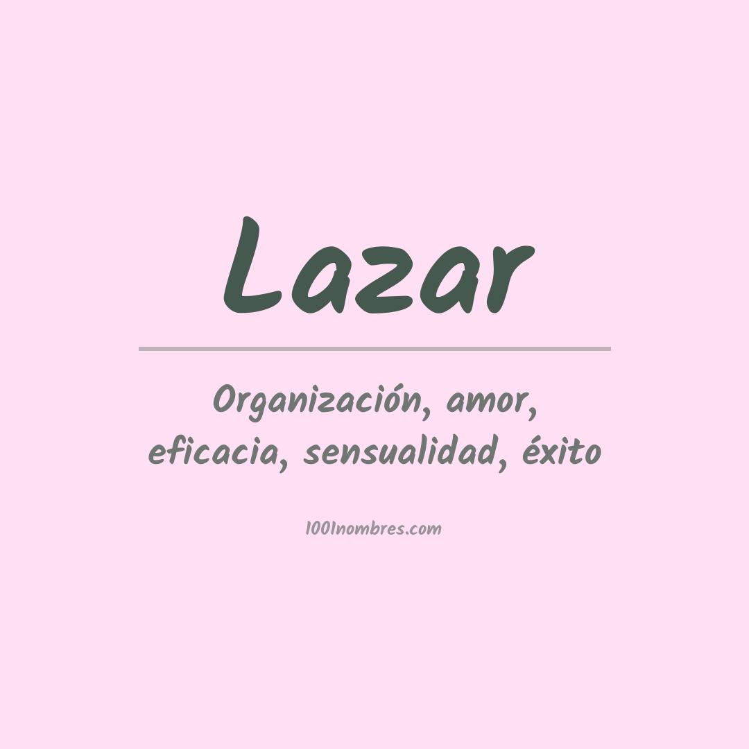 Significado del nombre Lazar