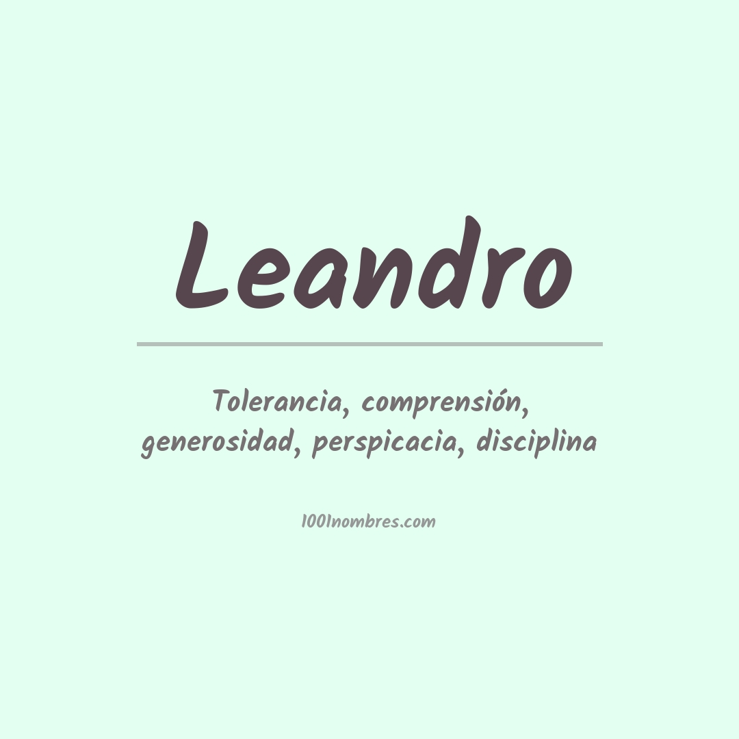 Significado del nombre Leandro