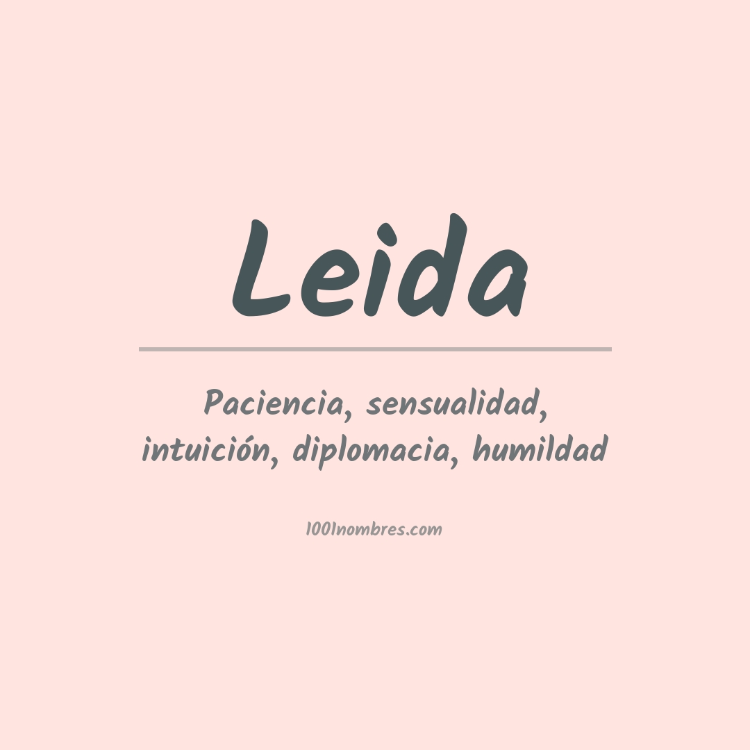 Significado del nombre Leida