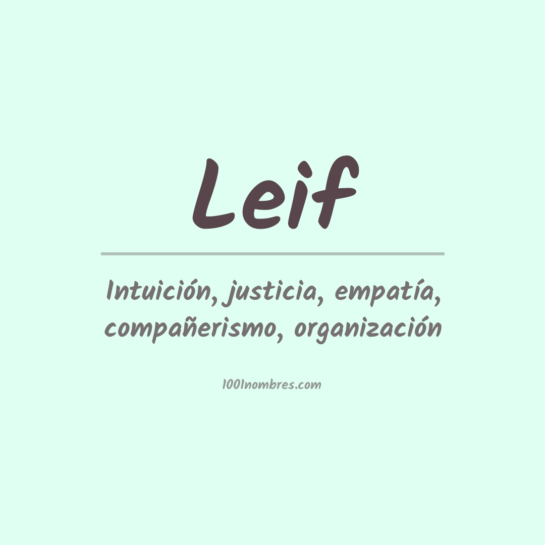 Significado del nombre Leif