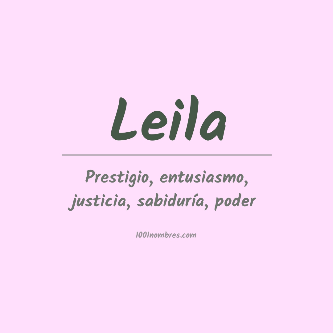 Significado del nombre Leila