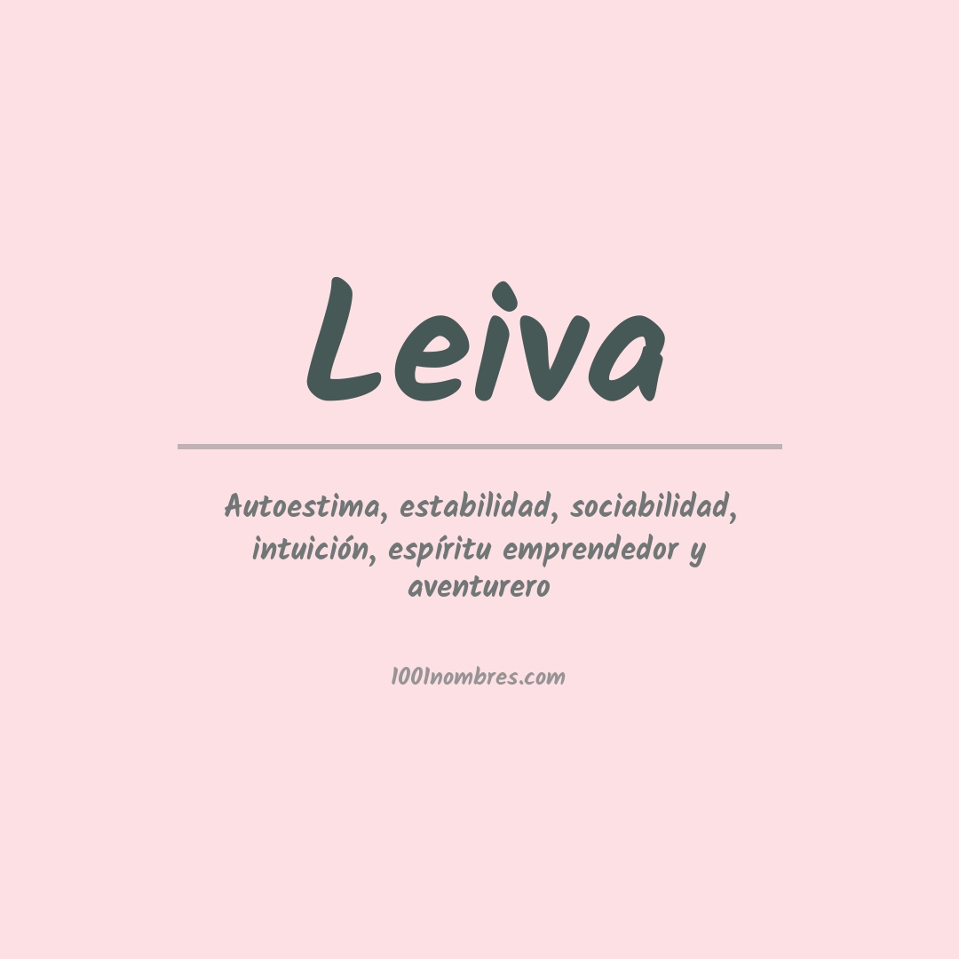 Significado del nombre Leiva