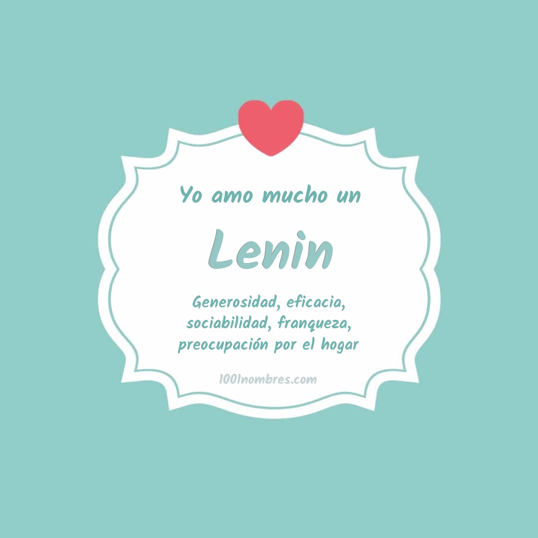 Yo amo mucho Lenin