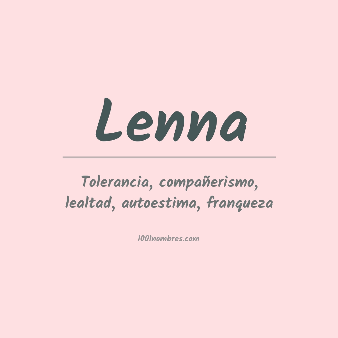 Significado del nombre Lenna