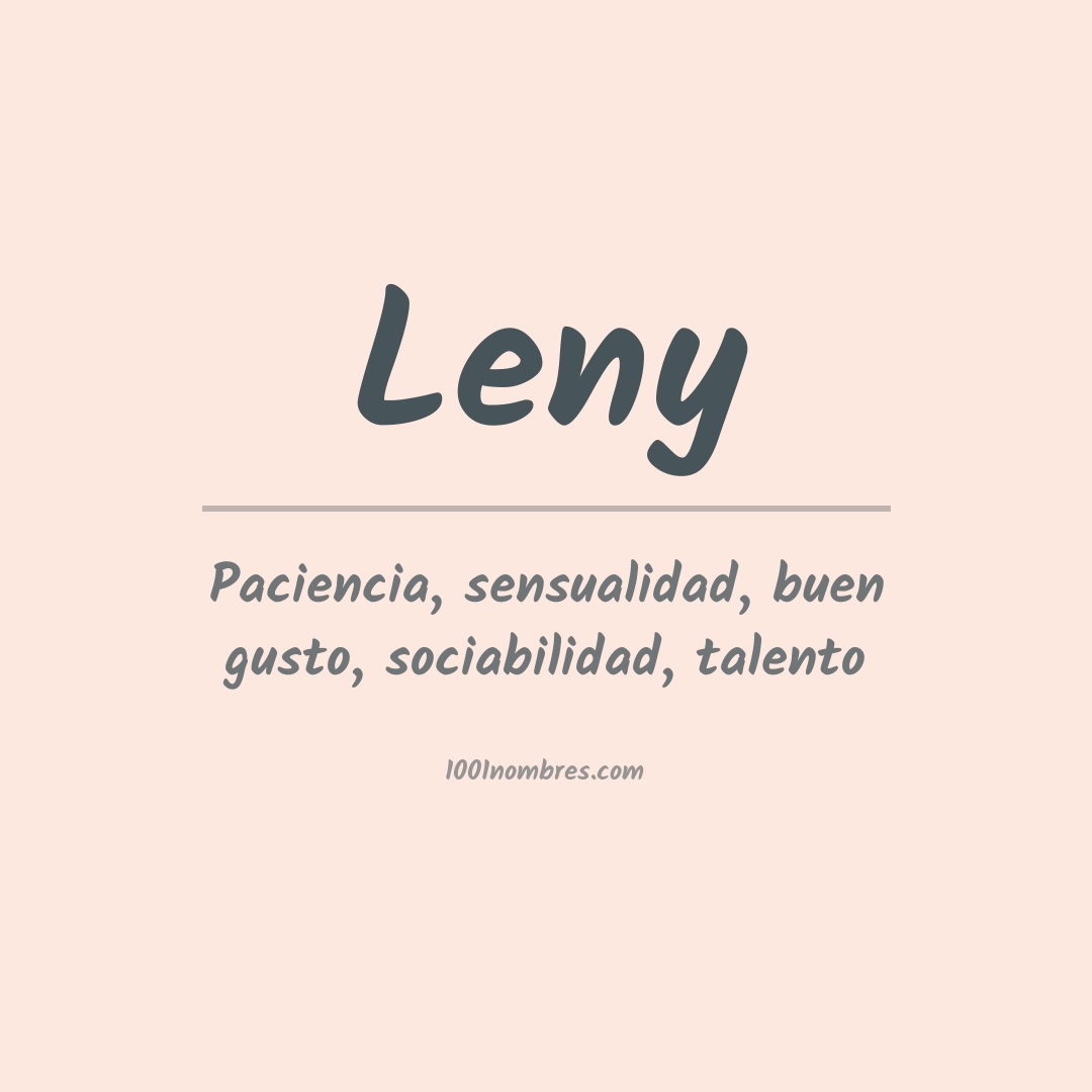 Significado del nombre Leny