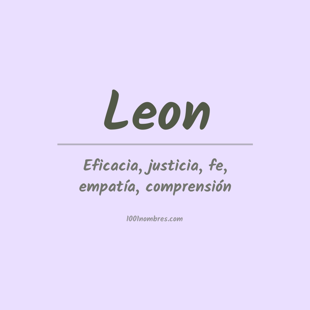 Significado del nombre Leon