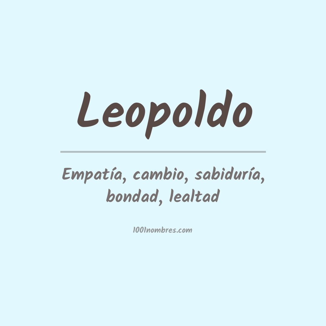 Significado del nombre Leopoldo