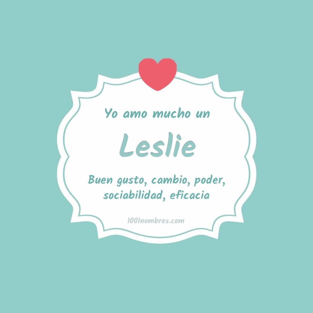 Significado del nombre Leslie