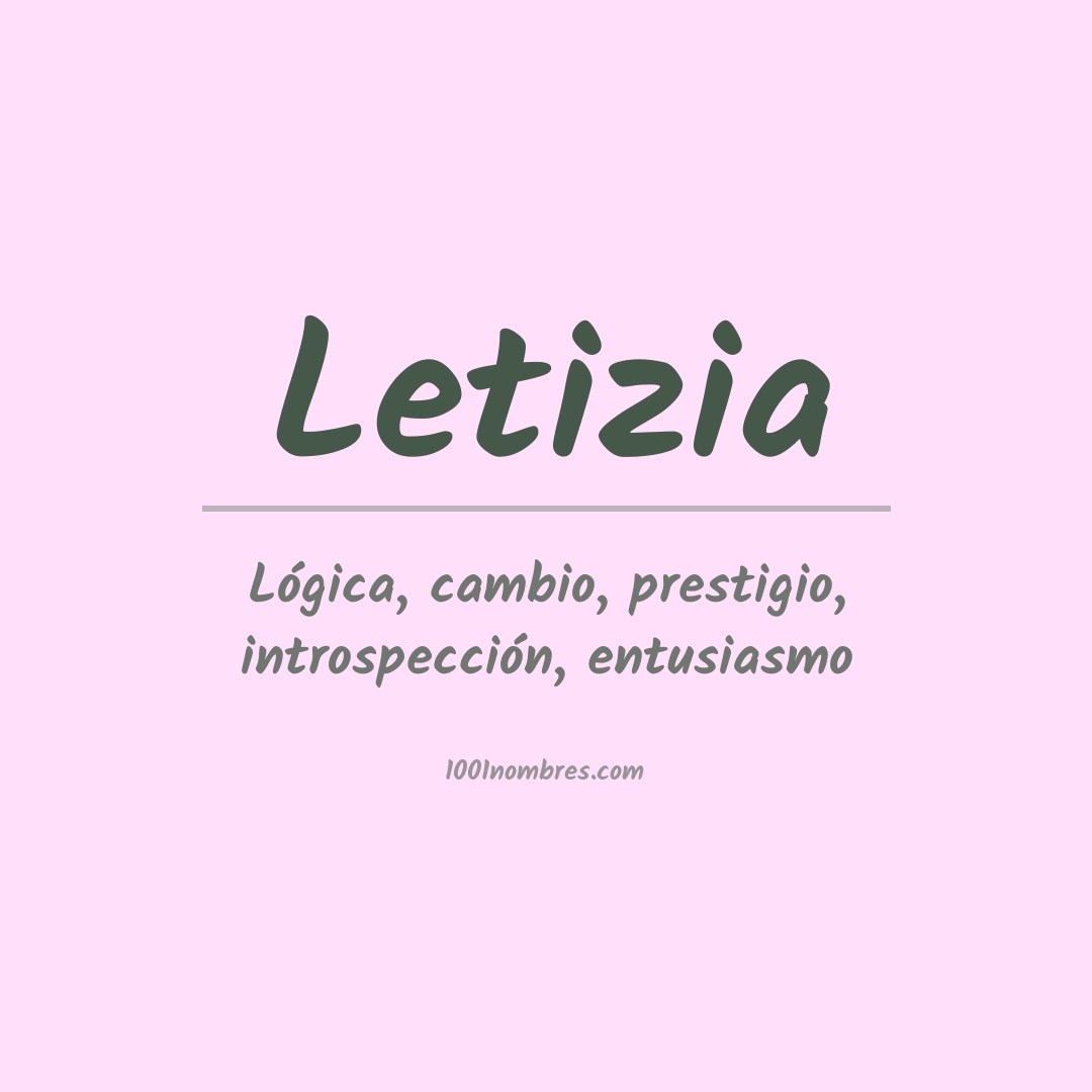 Significado del nombre Letizia