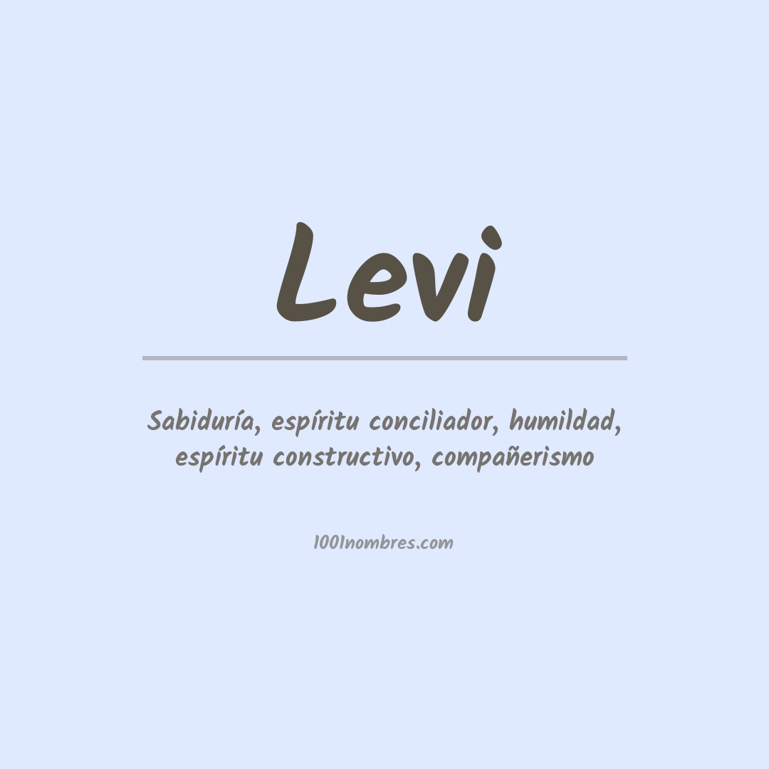 Significado del nombre Levi