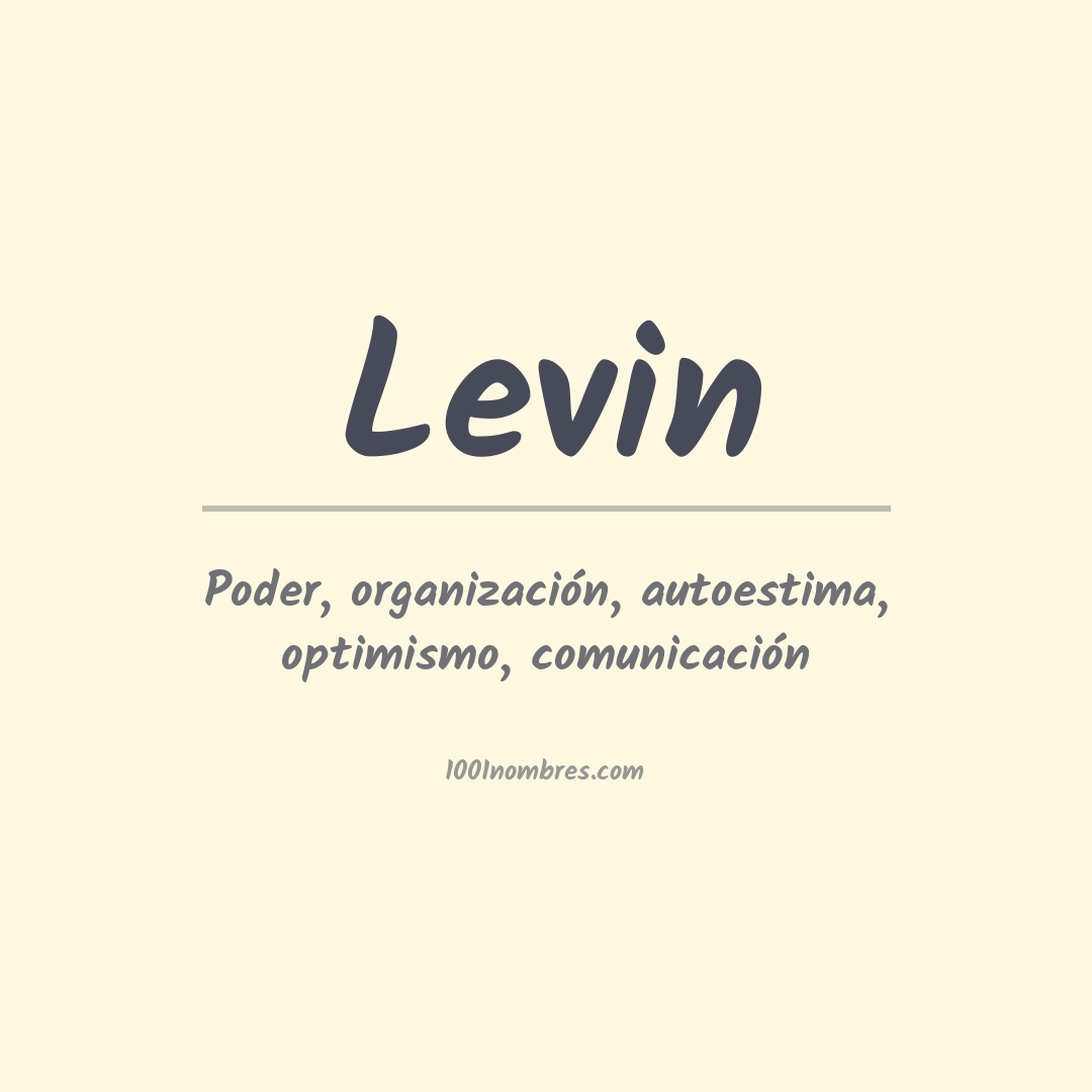 Significado del nombre Levin