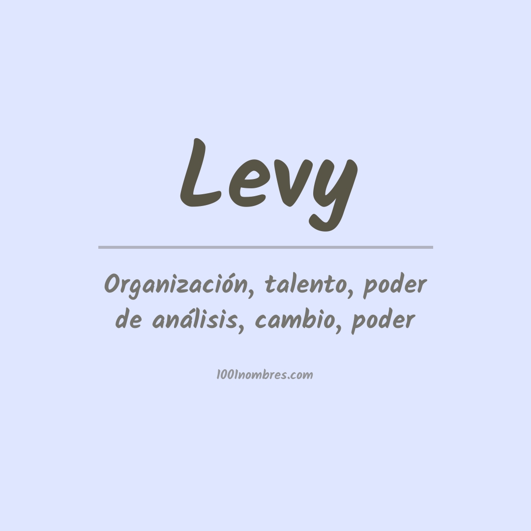 Significado del nombre Levy