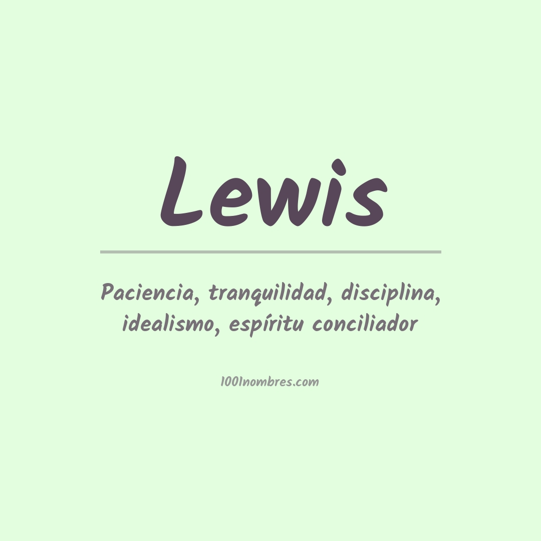 Significado do nome Lewis