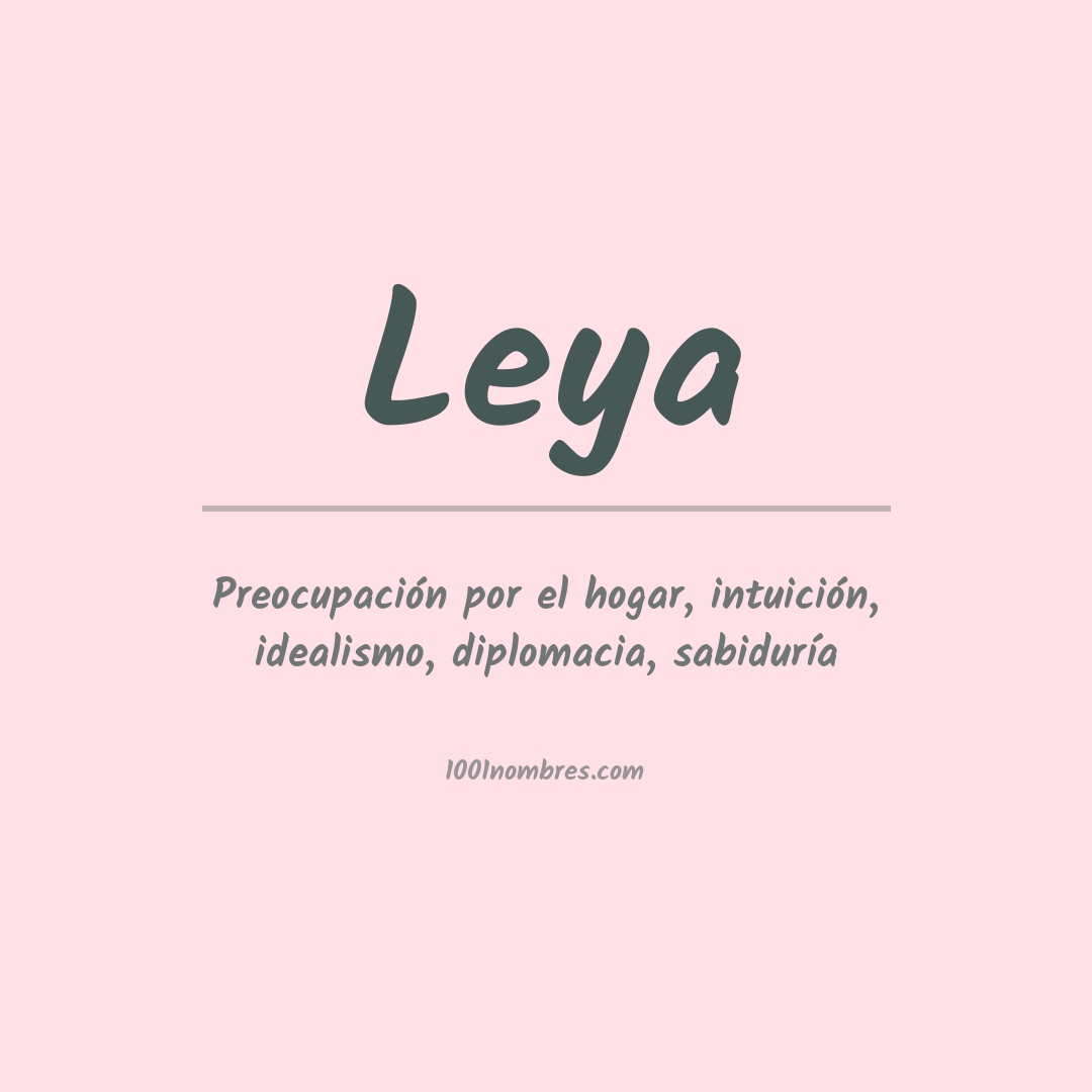 Significado del nombre Leya