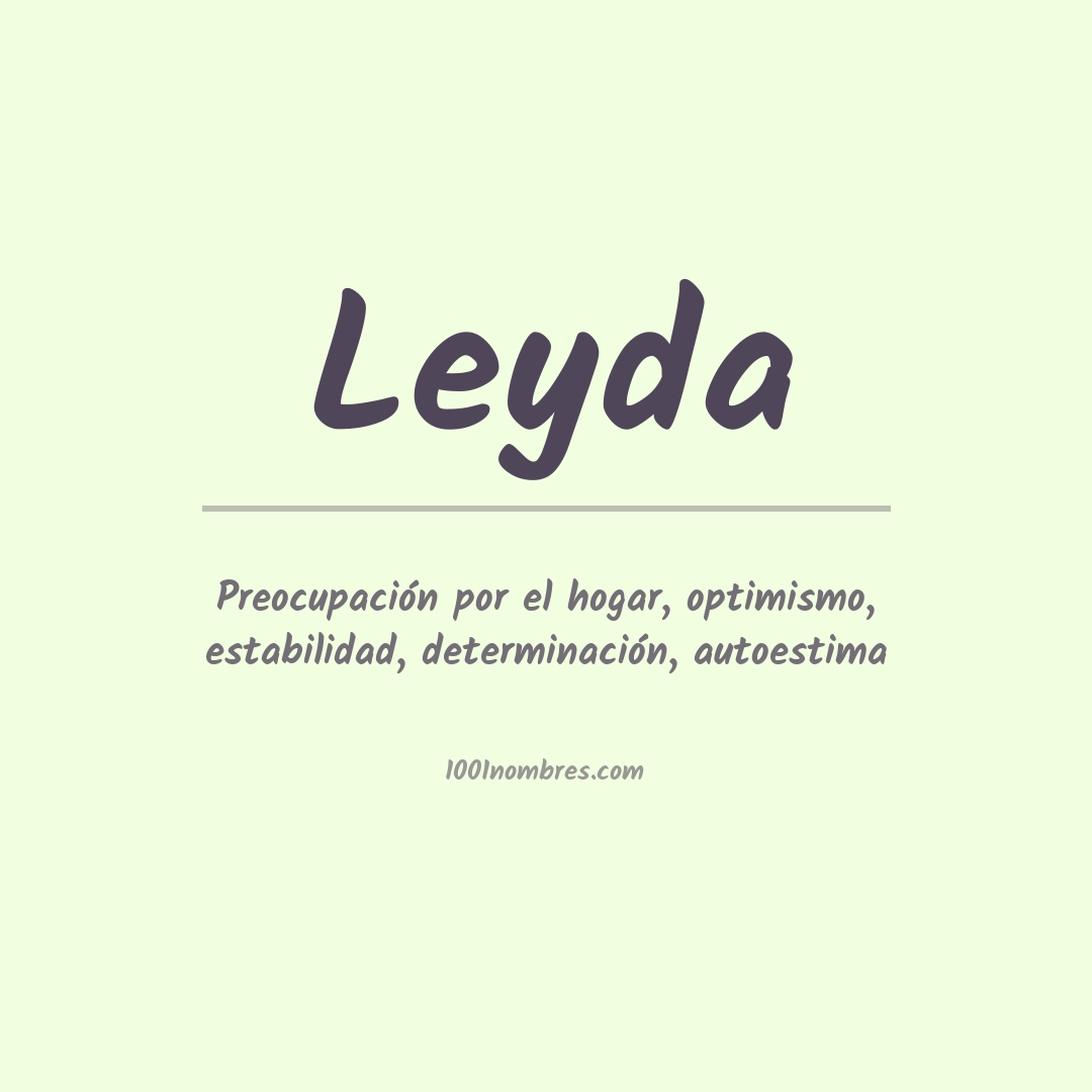 Significado del nombre Leyda