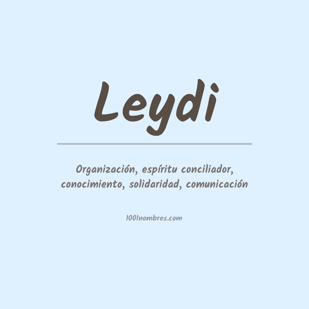 Significado del nombre Leydi