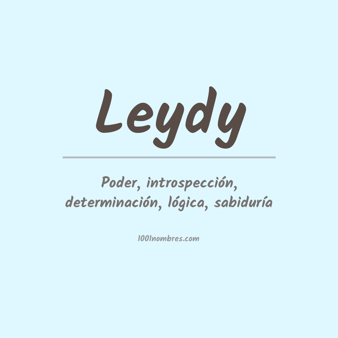 Significado del nombre Leydy