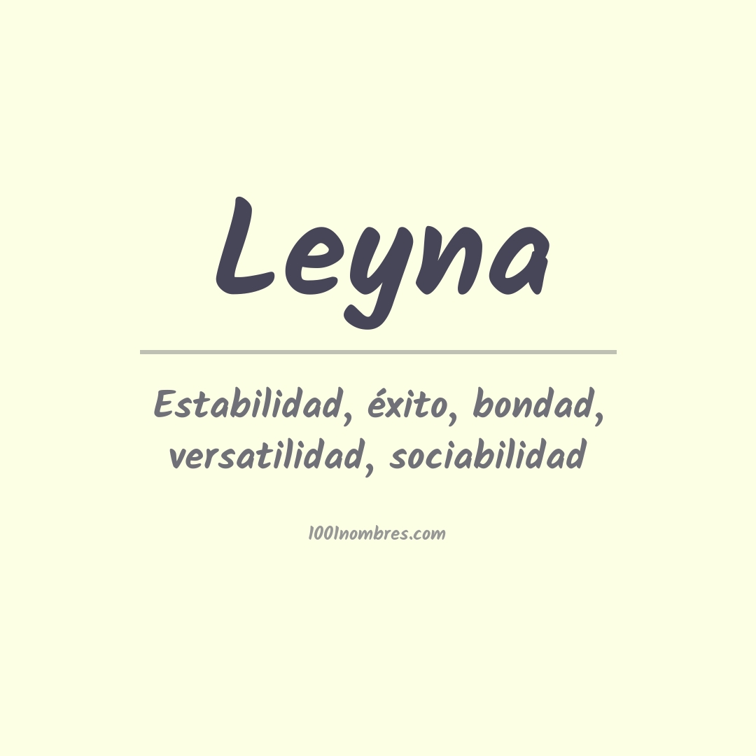 Significado del nombre Leyna