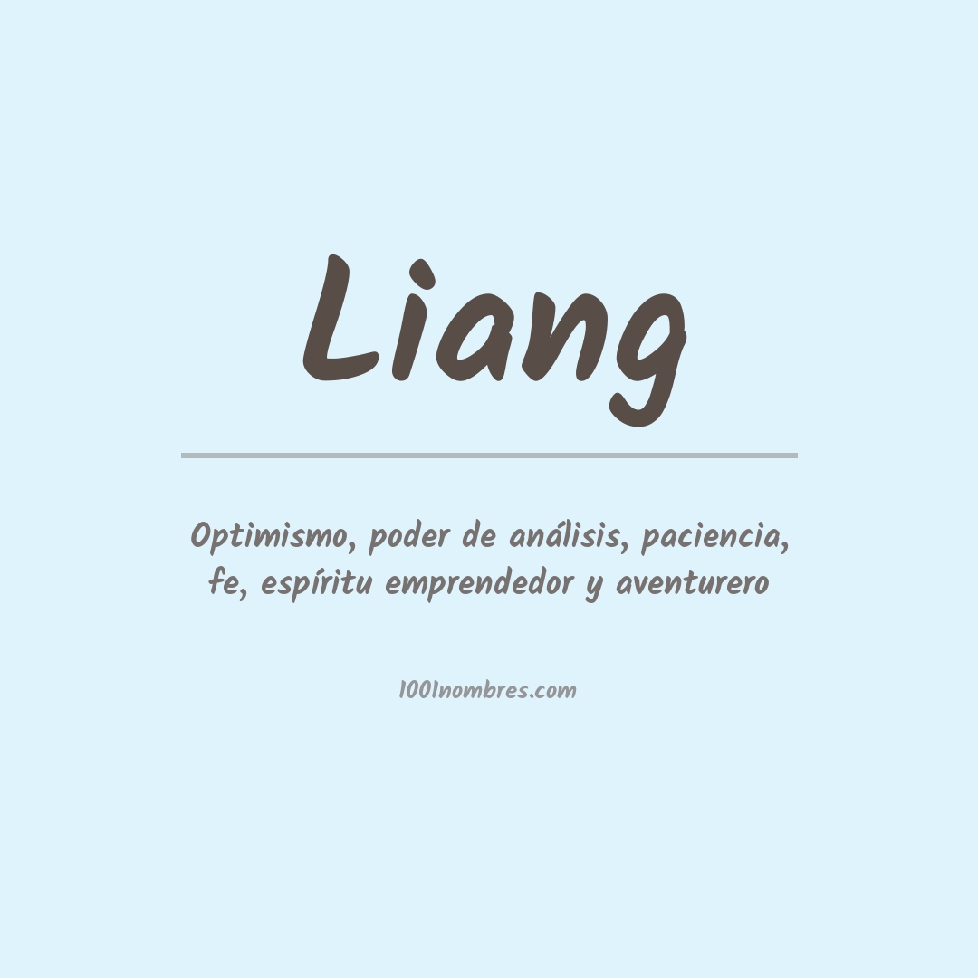 Significado del nombre Liang