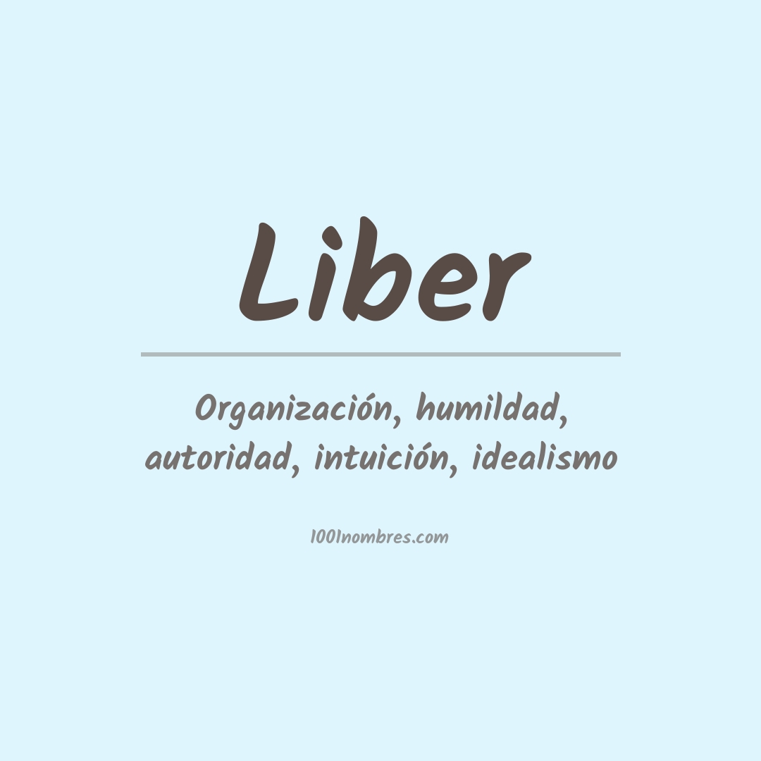 Significado del nombre Liber