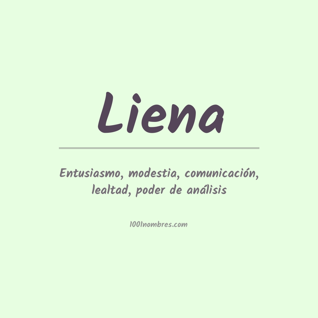 Significado del nombre Liena