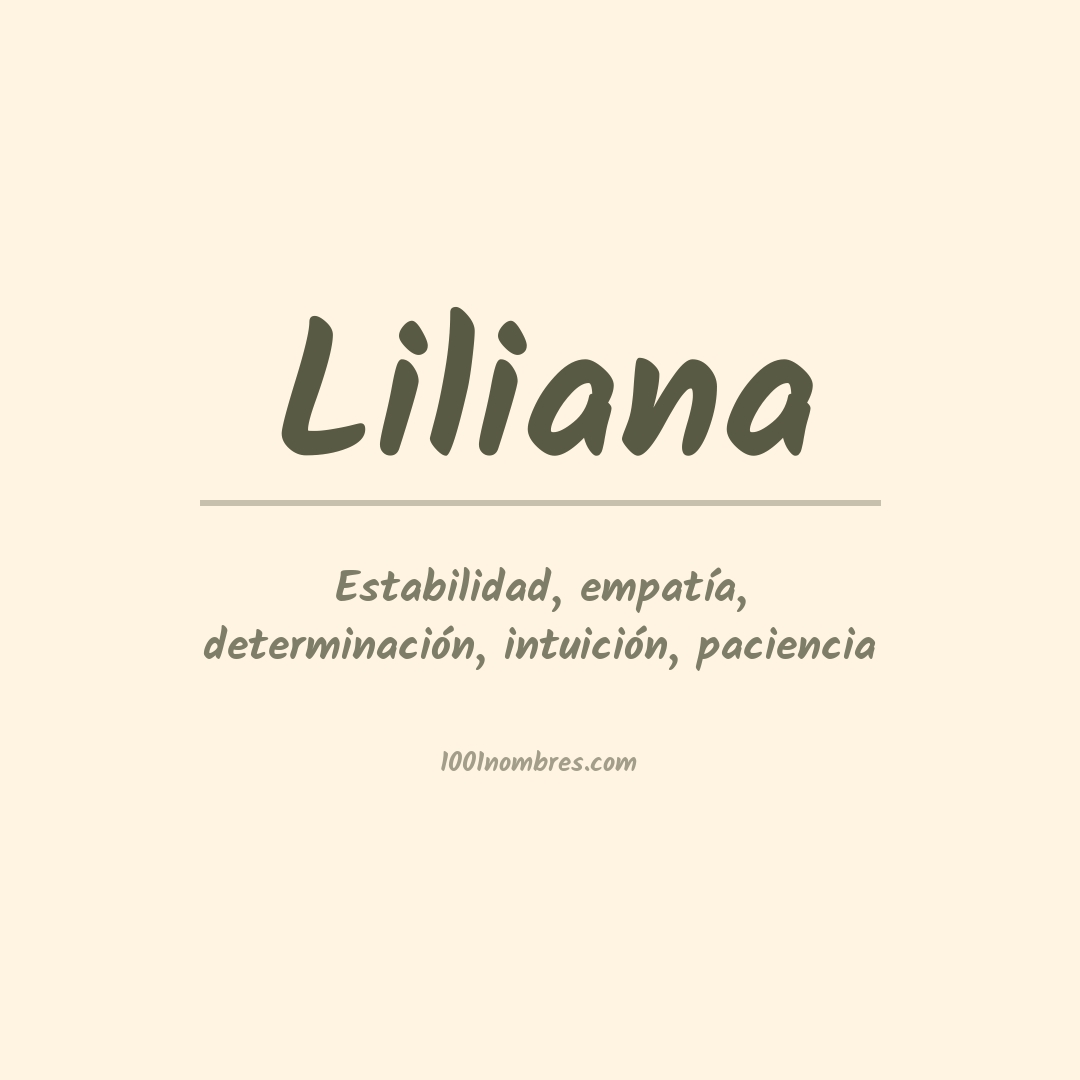 Significado del nombre Liliana