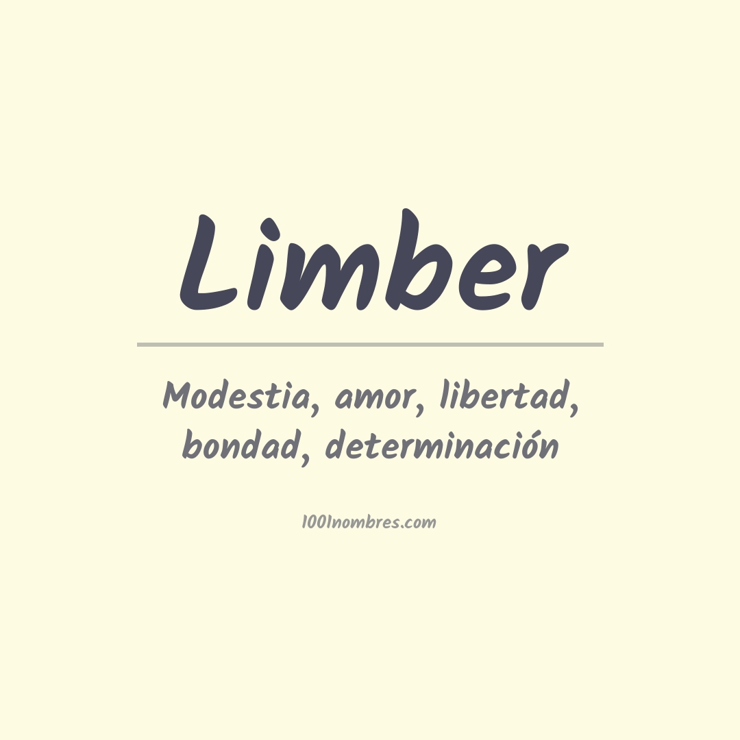 Significado del nombre Limber