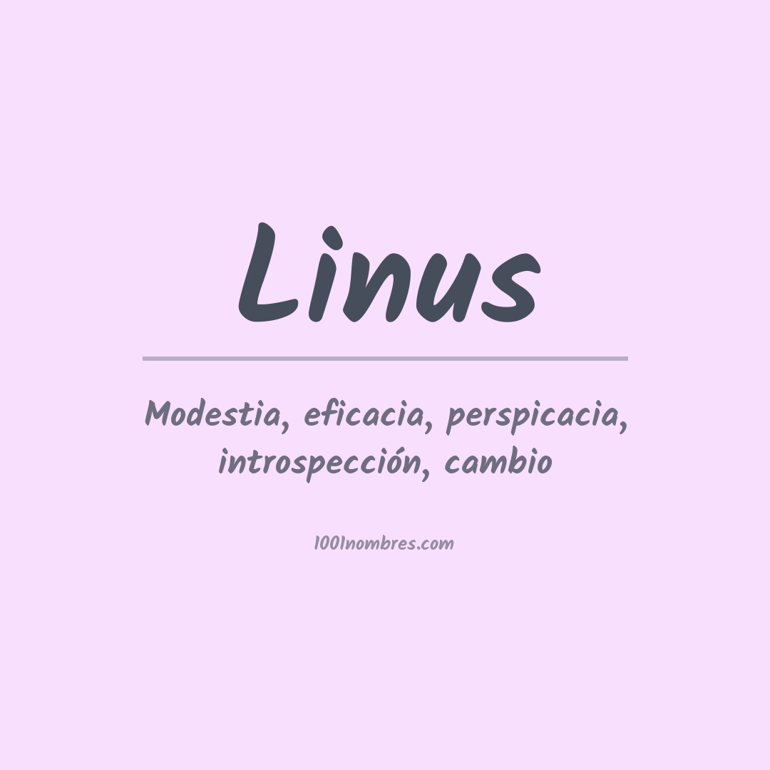 Significado del nombre Linus